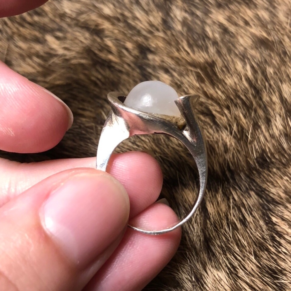 Sterling Silver Moonstone Wrap Ring - image 3